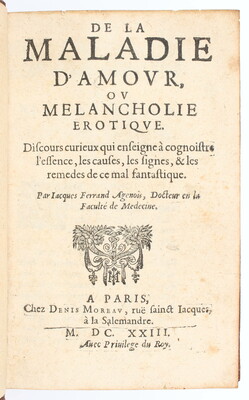 Ferrand, De la maladie d'amour