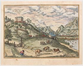 Innsbruck. Ambras. (Janssonius) / 3 Bll.