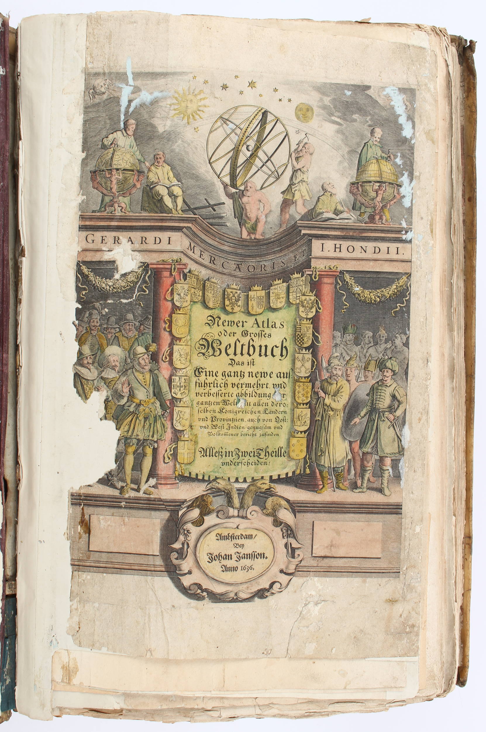 Janssonius, Newer Atlas 1636. 2 Bde.