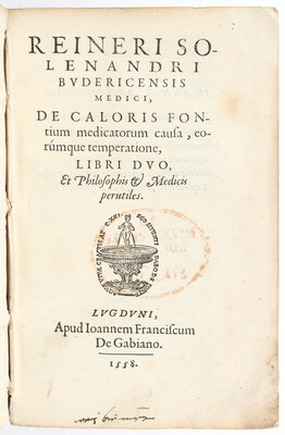 Solenander, De caloris fontium