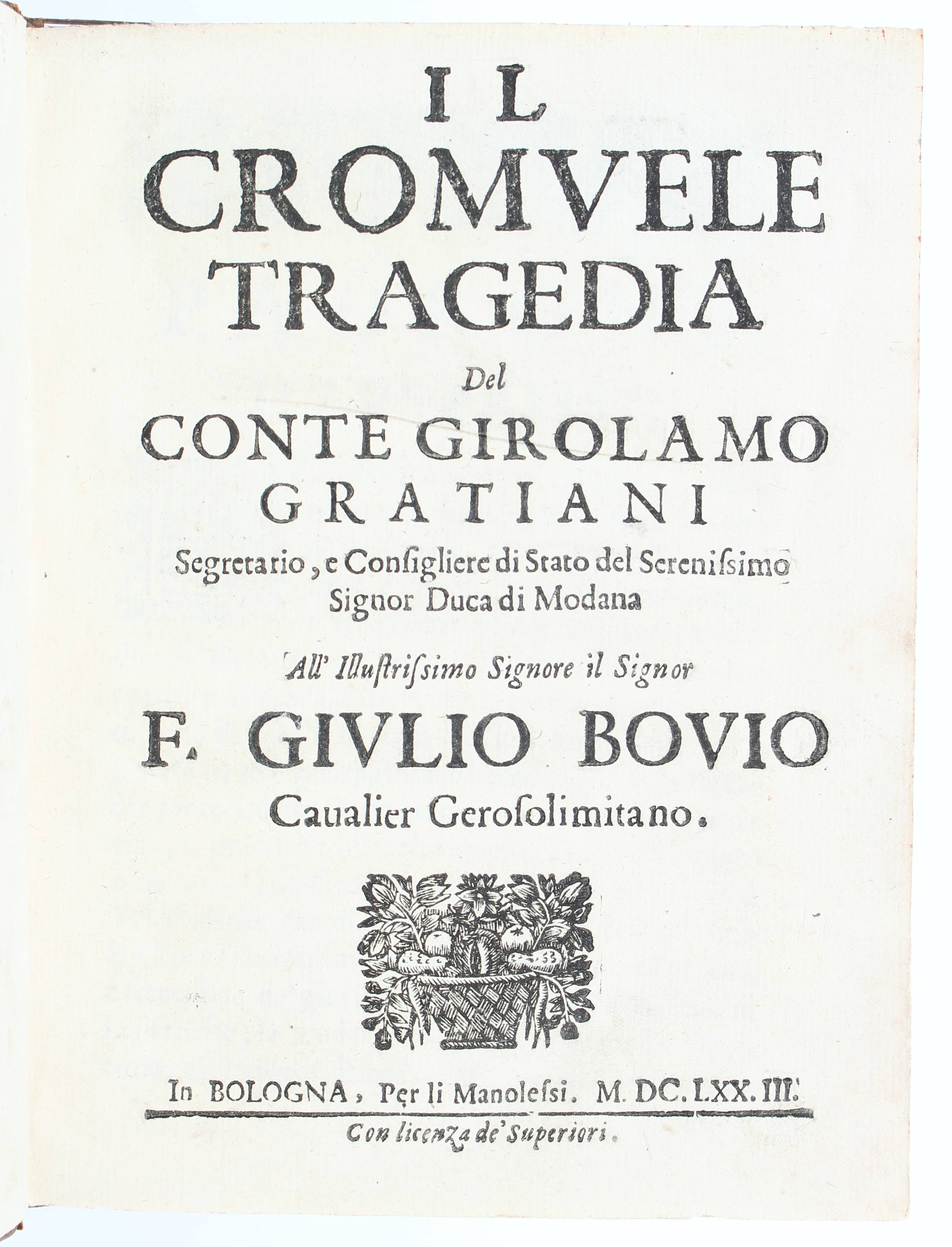 Graziani, Il Cromvele. 1673