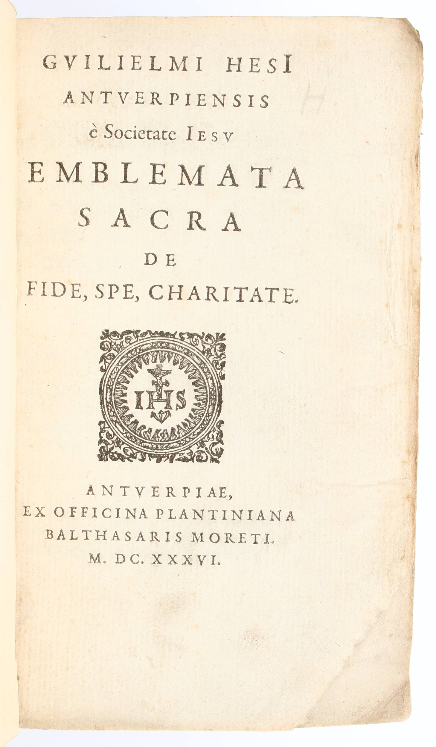 Hesius, Emblemata sacra