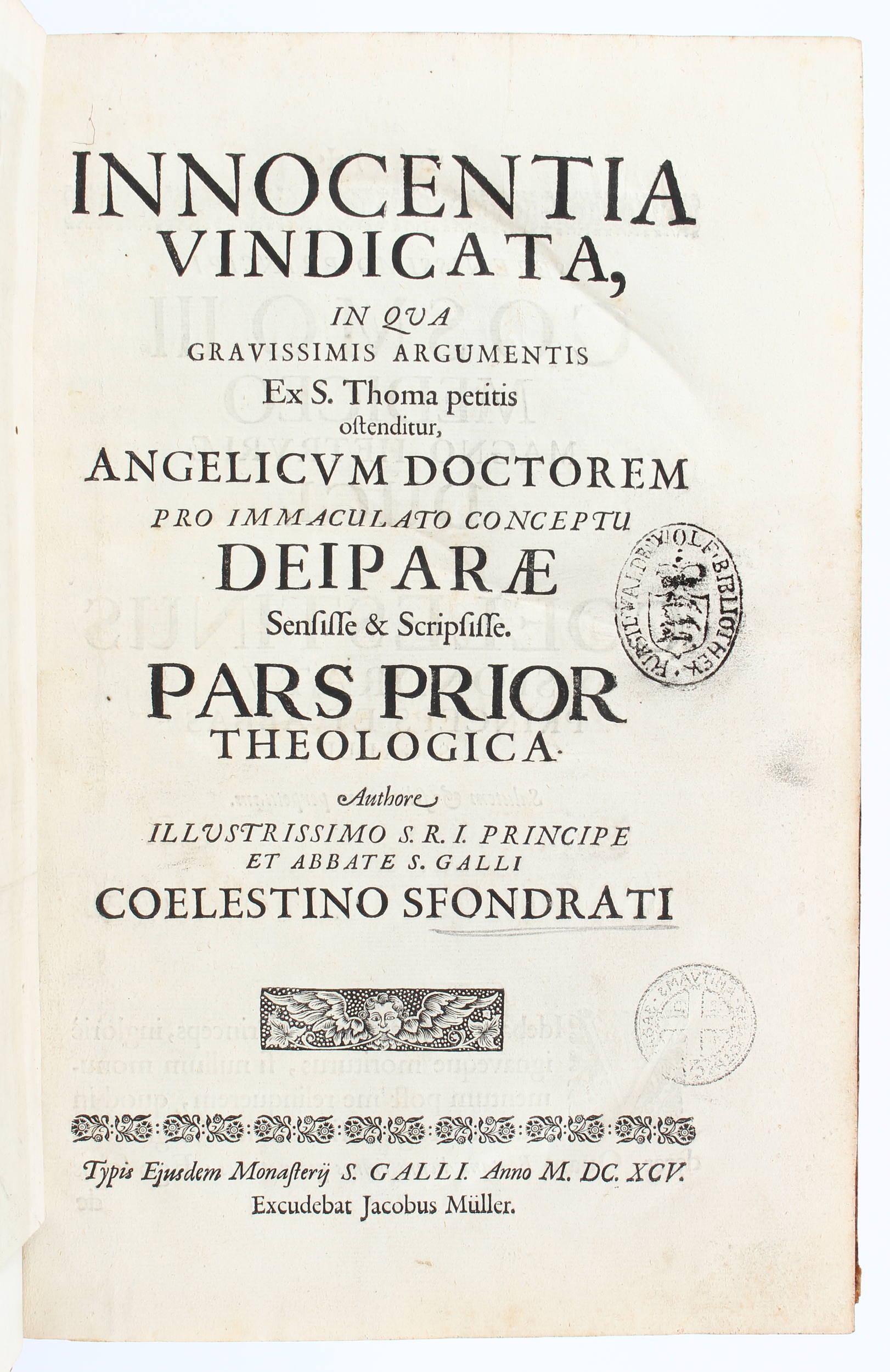 Sfondrati, Innocentia vindicata