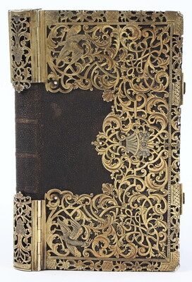 Silber-Vermeil-Einband über NT 1738