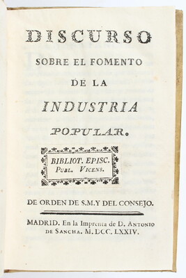 (Campomanes), Discurso de la industria