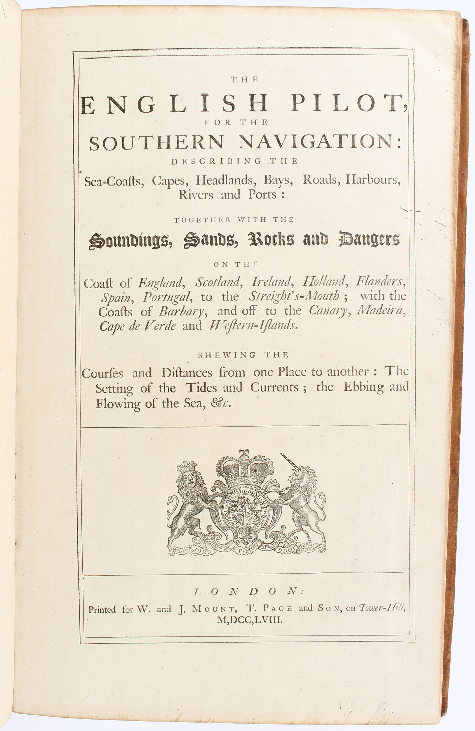 The English pilot for the southern navigation. (Bd. I/1)