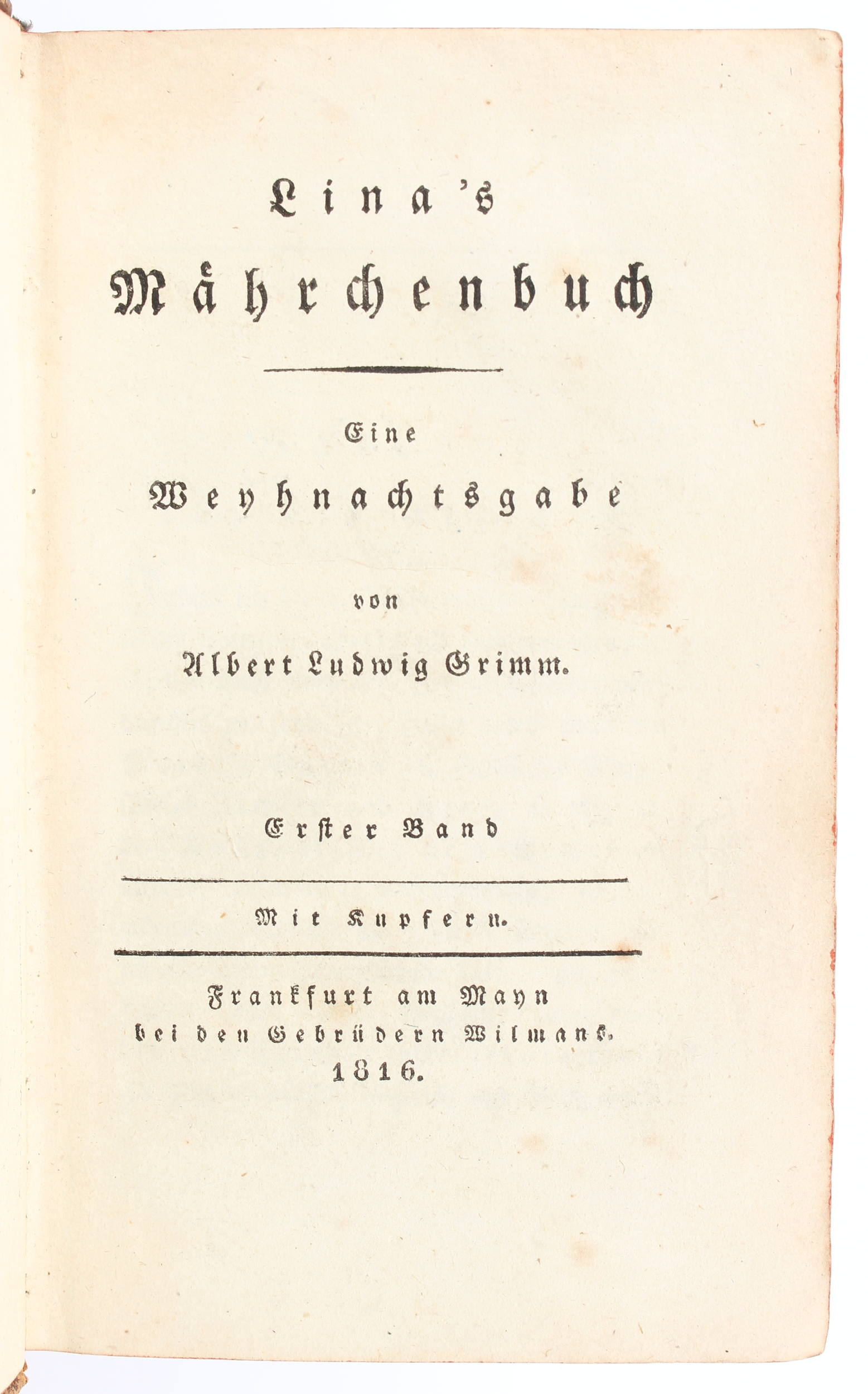 Grimm, Lina's Mährchenbuch