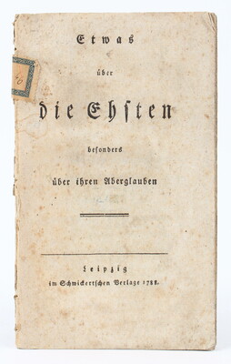 Scherwinzky, Etwas über die Ehsten