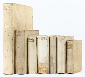 Konvolut Geschichte u.a. 1659-1775. 7 Bde.