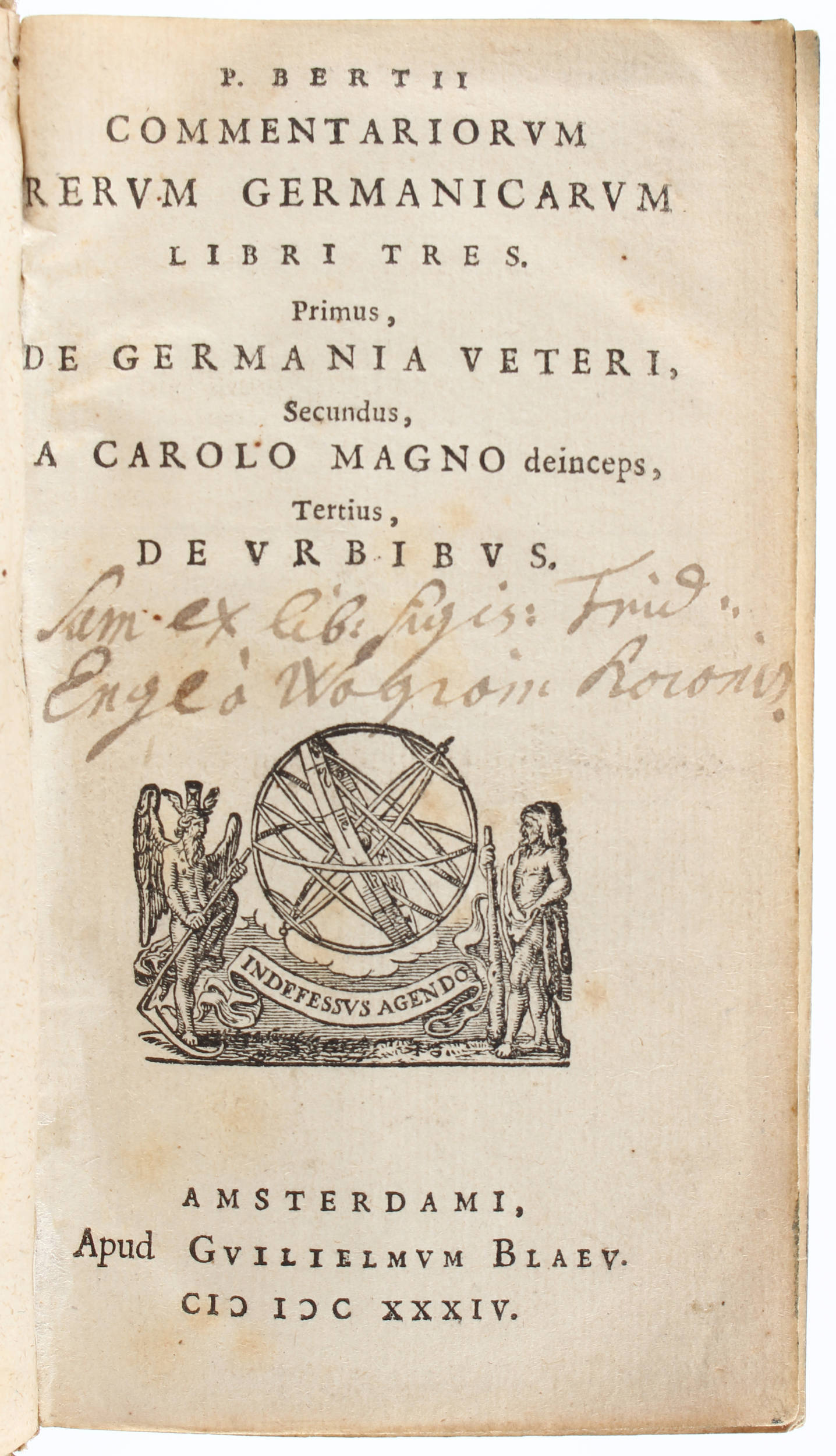 Bertius, Rerum Germanicarum + Beiband