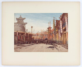 Hildebrandt, Aquarelle. 68 Taf. in 2 Or.-Mappen