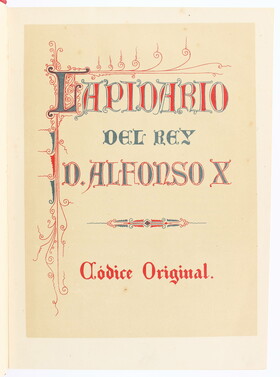 Alfonso X., Lapidario. Faks.
