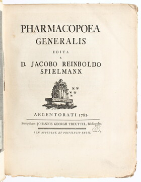 Spielmann, Pharmacopoea generalis