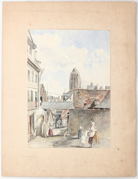 Frankfurt. 22 Bll. Aquarelle/Zeichnungen