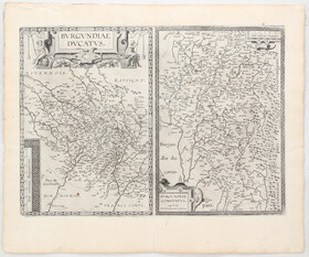 Burgund. 2 Karten von 1 Platte. (Ortelius)