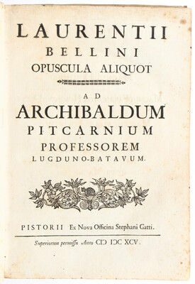 Bellini, Opuscula aliquot