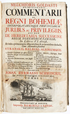Goldast v. Haiminsfeld, Commentarii reg. Bohemiae