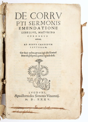 Cordier, De corrupti sermonis