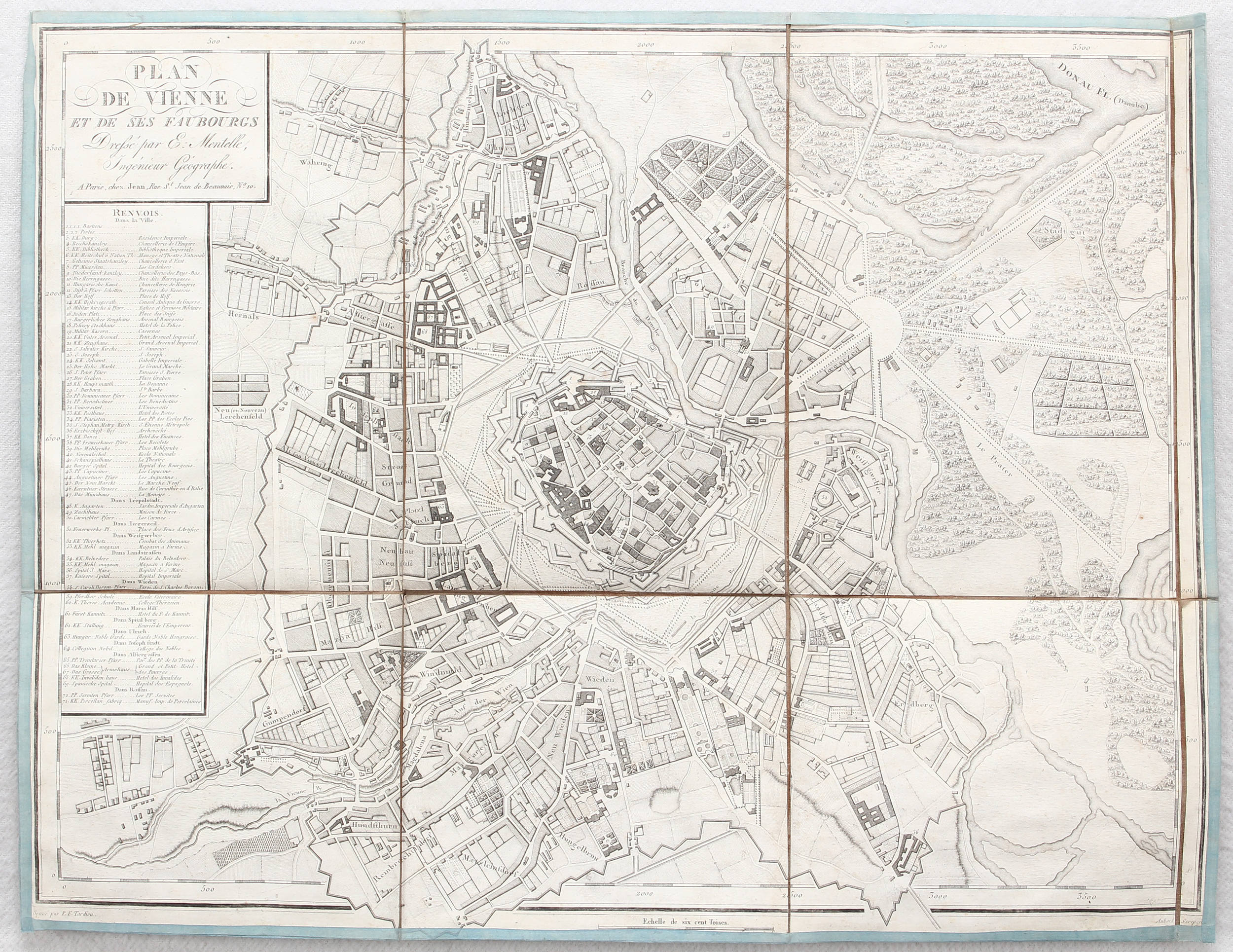 Wien. Plan. Biller-Artaria / 2 Bll. Lwd.