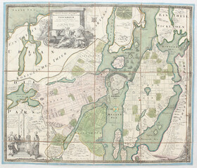 Stockholm. Plan. Homann. Lwd.