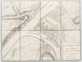 Koblenz, Plan. Jaillot / 2 Bll. Lwd.
