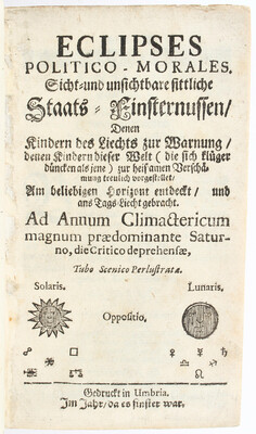 Callenbach, Sammelband. 1716