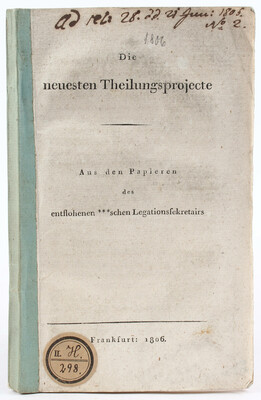 Die neuesten Theilungsprojecte
