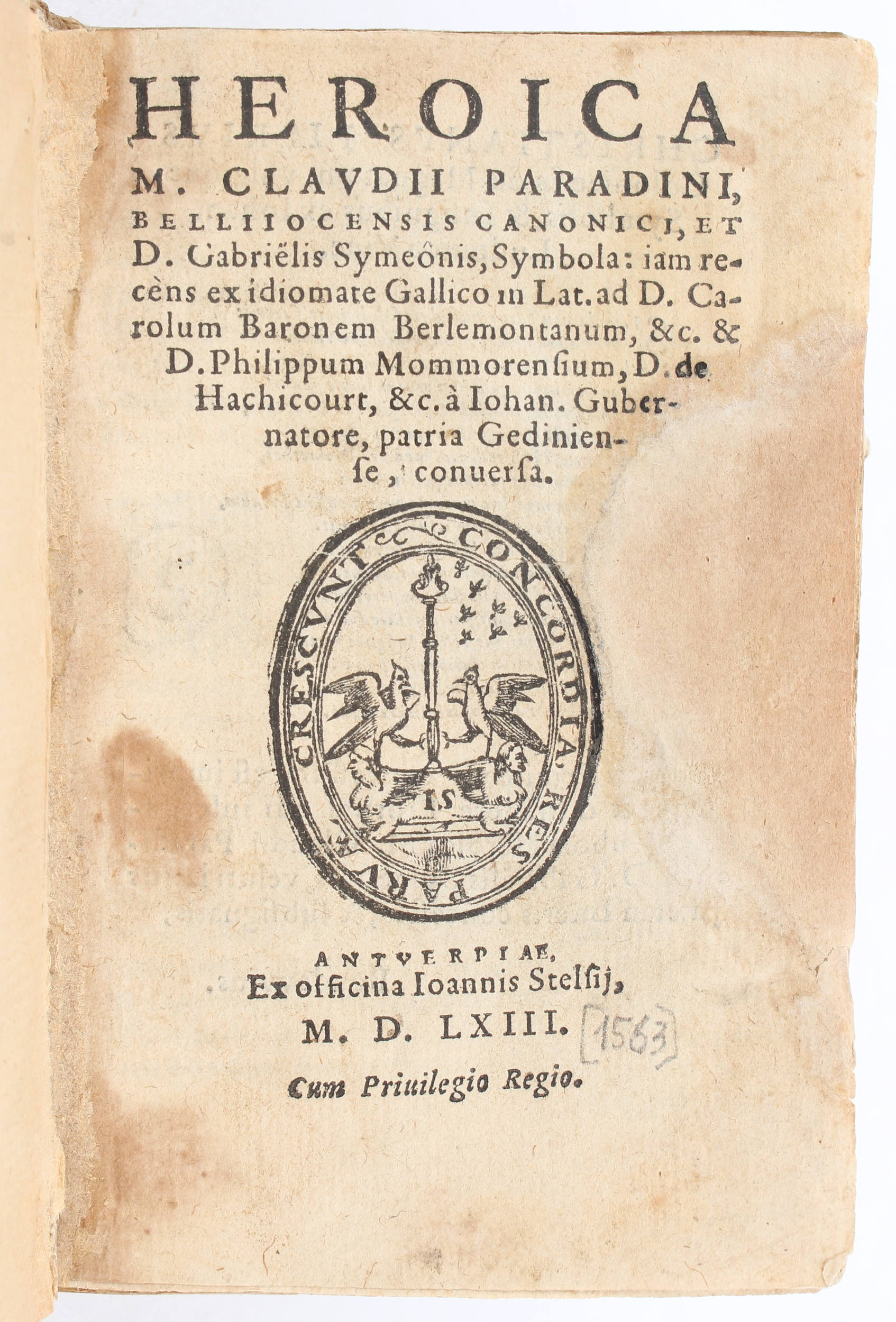 Paradin & Simeoni, Heroica symbola