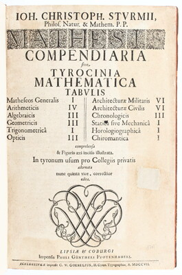 Sturm, Mathesis compendiaria