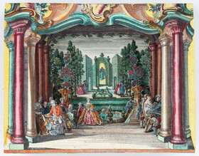 Kulissenbild. Konzert im Garten. 7 Bll.