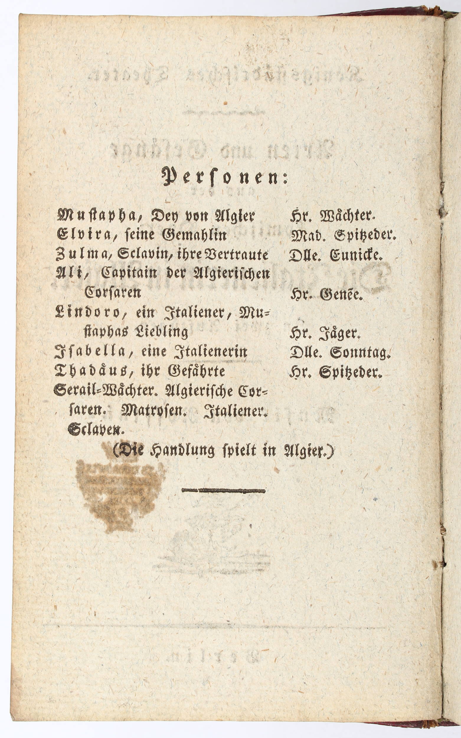 Rossini, Die Italienerin in Algier + Beibände
