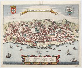 Lissabon. (Janssonius-Waesberghe)
