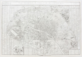 Paris. Stadtplan. Robert-Delamarche
