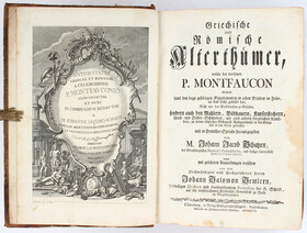 Montfaucon, Griechische u. Röm. Alterthümer