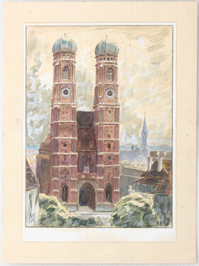 München. 2 Bll. Aquarelle. MW