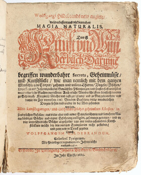 Hildebrand, Magia naturalis