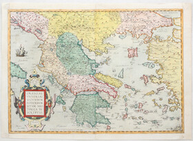 Griechenland. Gastaldi-(Ortelius) / 2 Bll.