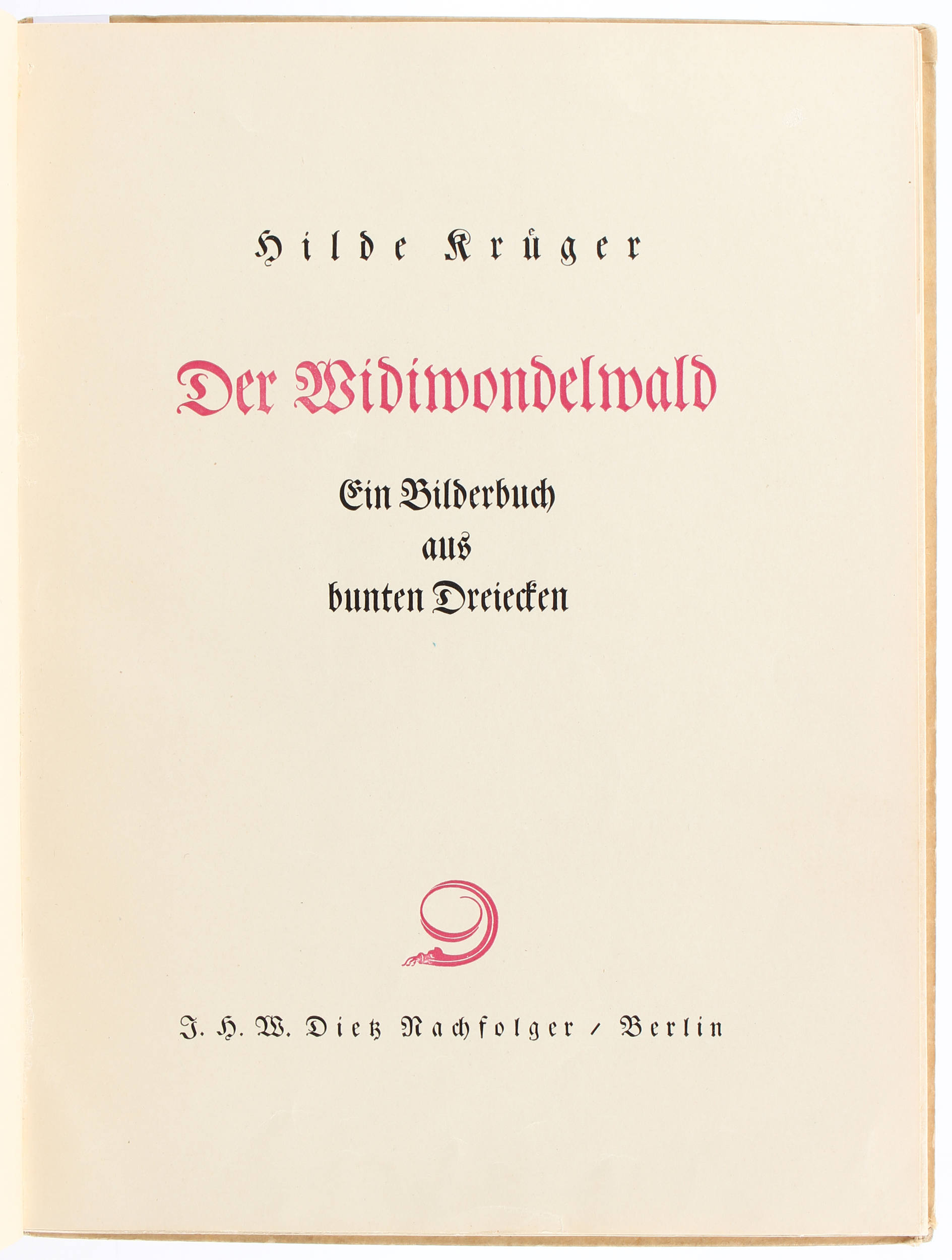 Krüger, Der Widiwondelwald