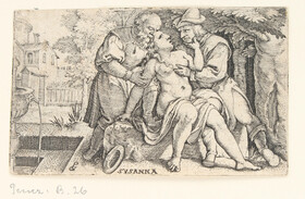 Pencz, G., Susanna und die Alten. / 3 Bll.