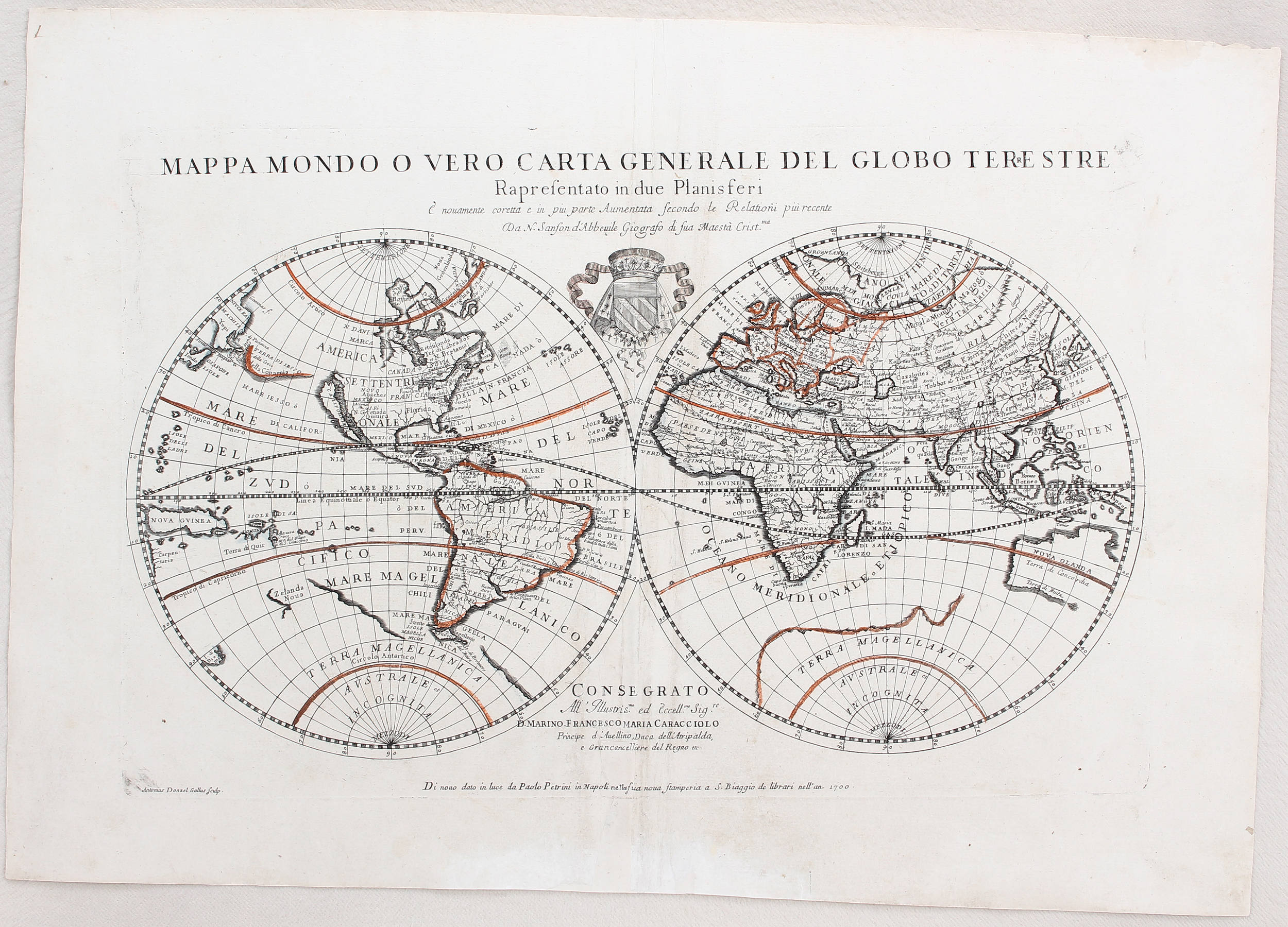 Mappa Mondo. Sanson-Petrini