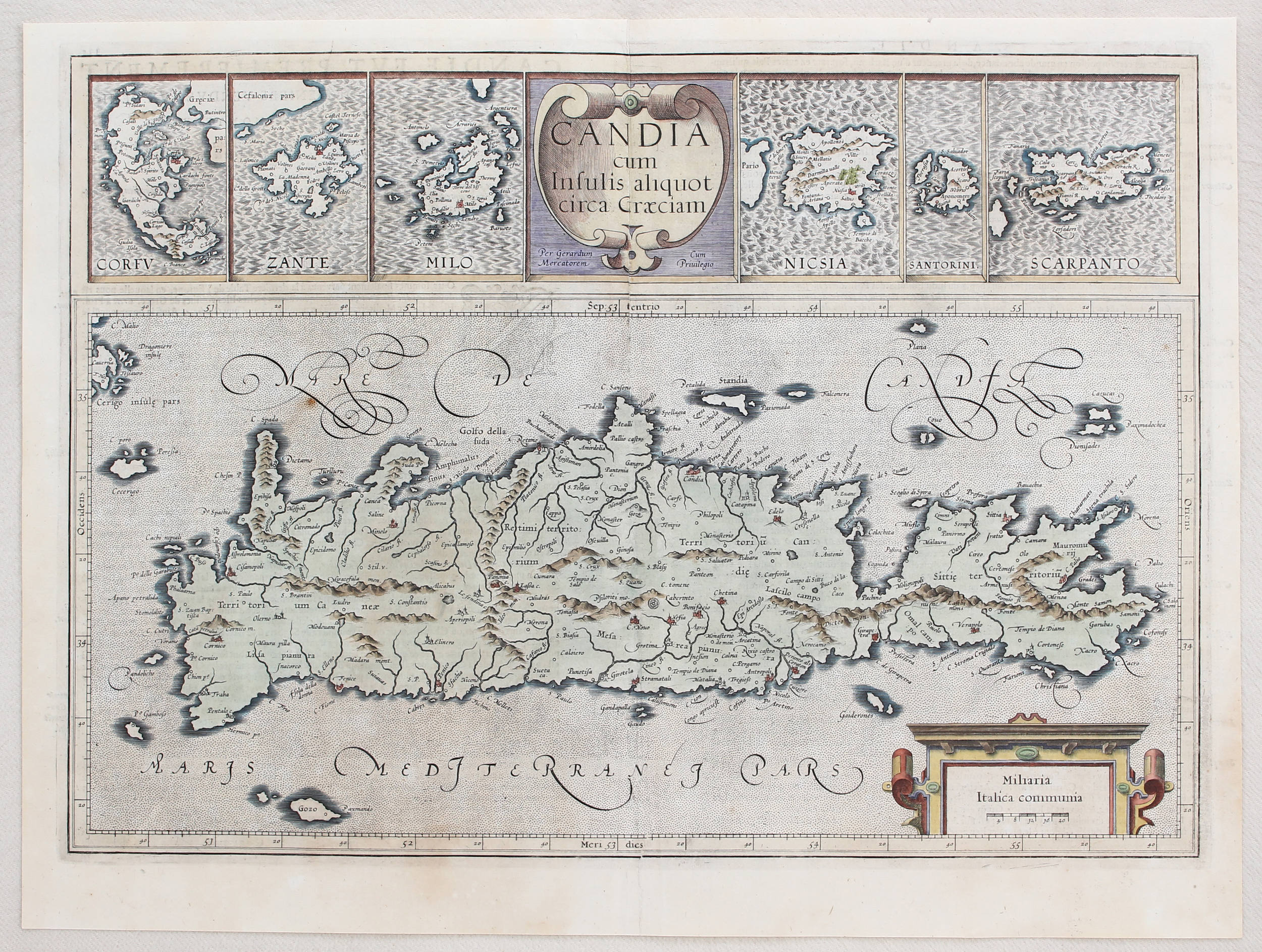 Kreta mit 6 anderen. Mercator / 19 Bll.