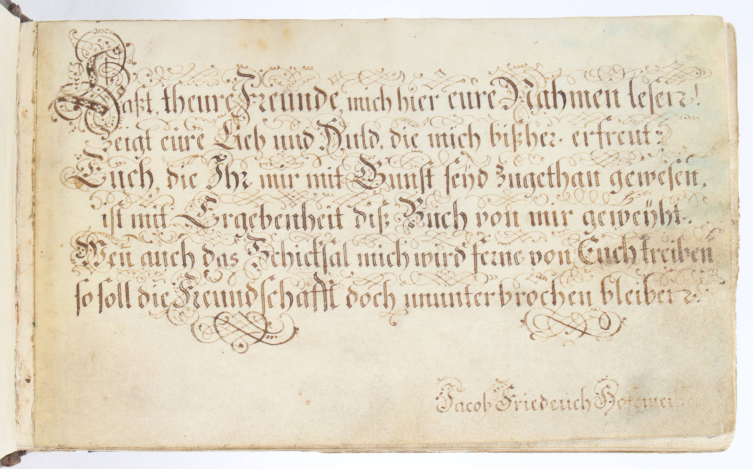 Album amicorum des Jacob Friedrich Hofemei(ster?)