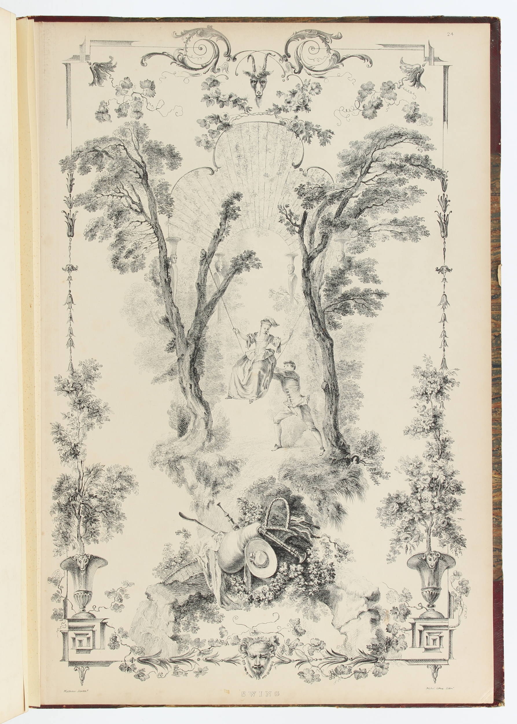 Watteau, The ornamental designs