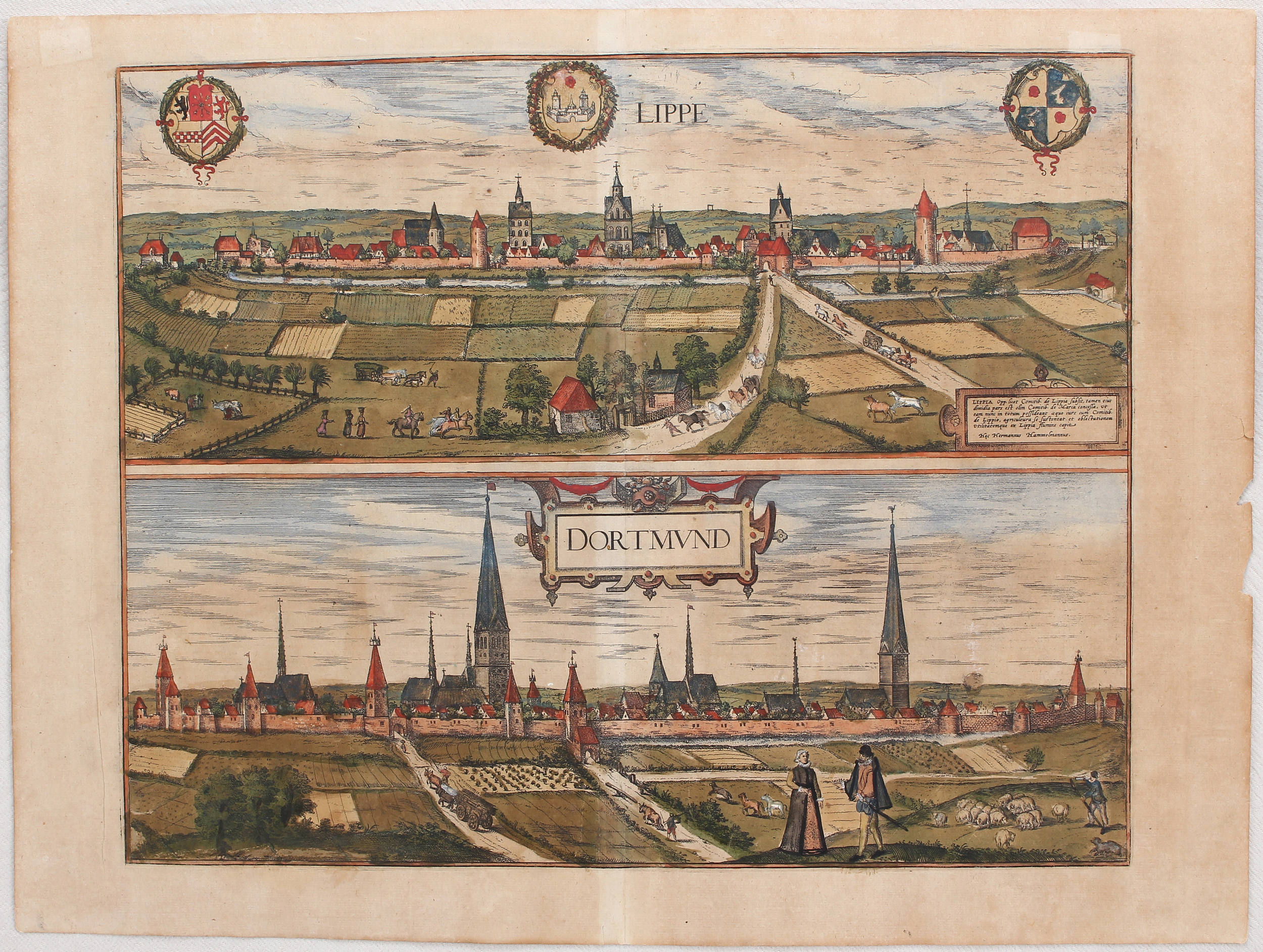 Dortmund-Lippstadt / 2 Bll. (Braun-Hogenberg)