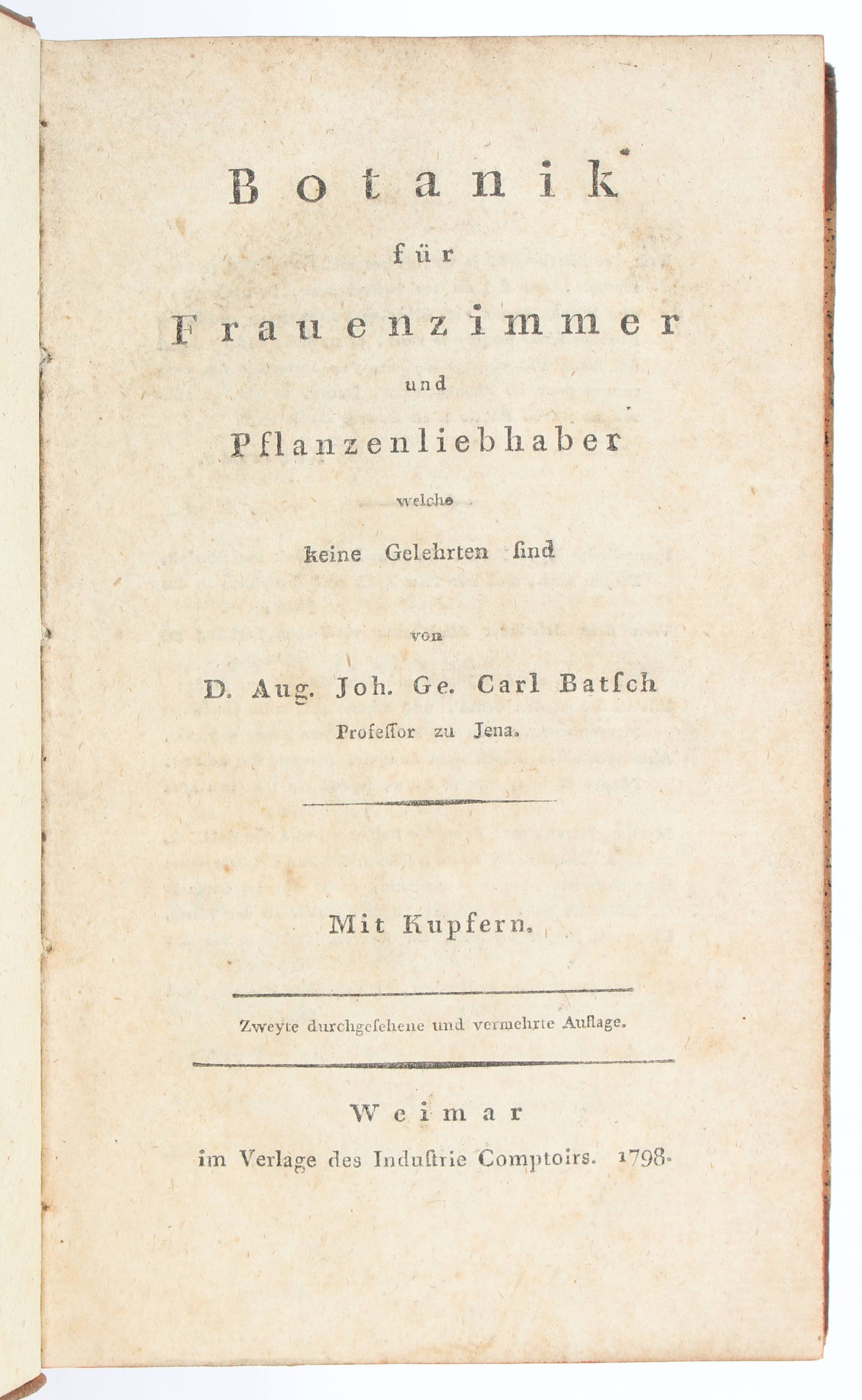 Batsch, Botanik für Frauenzimmer