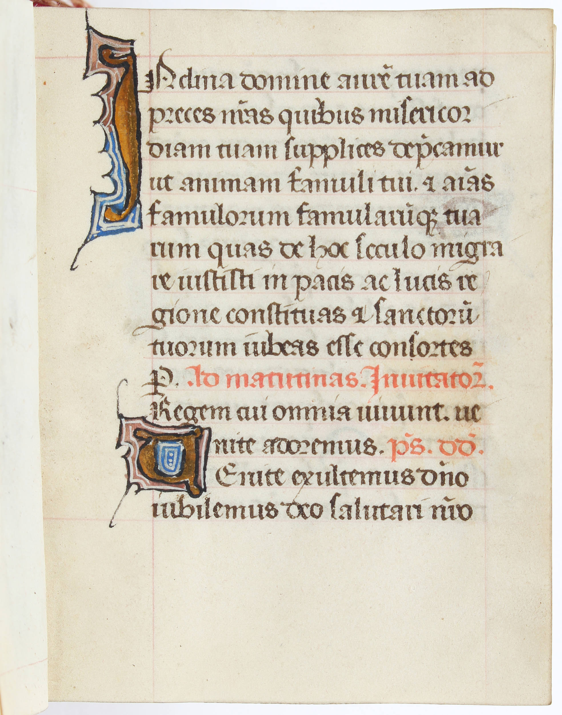 Breviarium um 1480 mit späterer Folge von Miniaturen