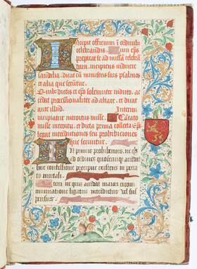 Pontificale, Handschrift auf Pergament