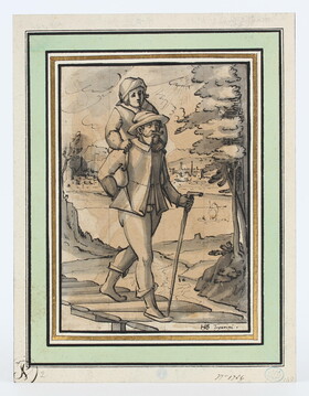 Tuschzeichnung, Zürich 2.H. 16. Jh.