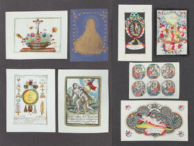 Andachts- u. Spitzenbilder, 18.-19. Jh. 8 Bll.