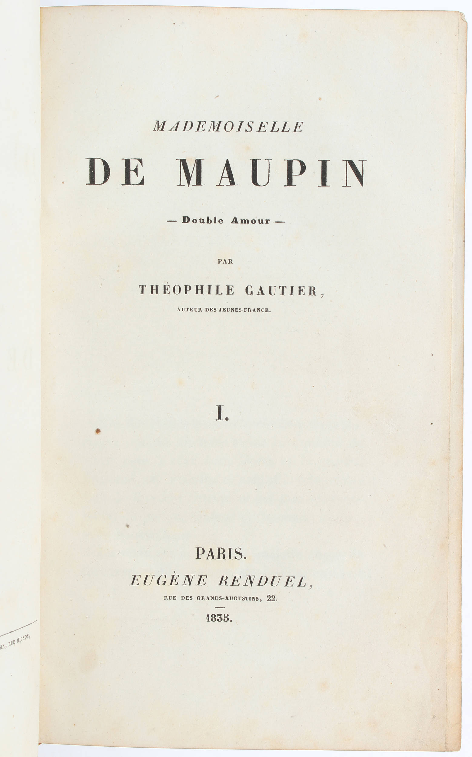 Gautier, Mademoiselle de Maupin